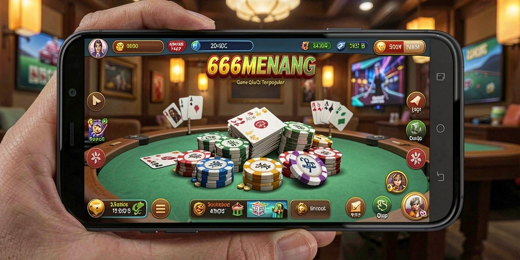 Screenshot gameplay menarik dari 666MENANG menunjukkan keseruan QiuQiu.