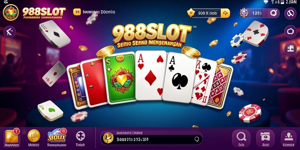 Screenshot gameplay 988SLOT yang menampilkan keseruan permainan Domino.