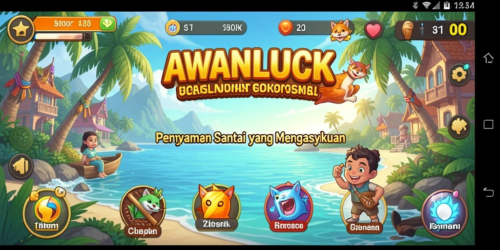 Screenshot gameplay AWANLUCK menampilkan momen menyenangkan dalam bermain.