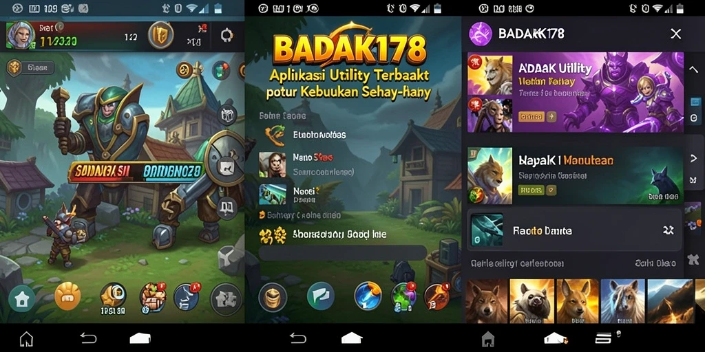 Tampilan utama antarmuka aplikasi Utility BADAK178.