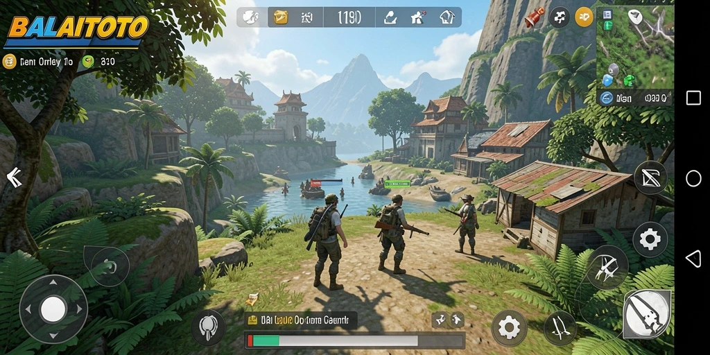 Gameplay BALAITOTO menampilkan lingkungan Open World yang luas dan interaktif.