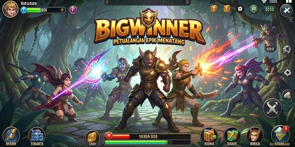 Screenshot menunjukkan aksi seru dalam permainan BIGWINNER dengan tampilan grafis yang memukau.