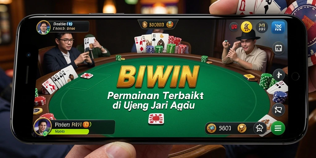 Tangkapan layar BIWIN menampilkan permainan poker seru.