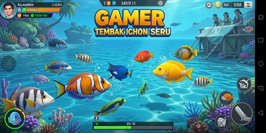 Gameplay seru menembak ikan di GAMERP.