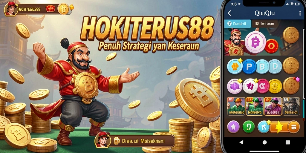 Screenshot gameplay QiuQiu dari HOKITERUS88 yang menarik.