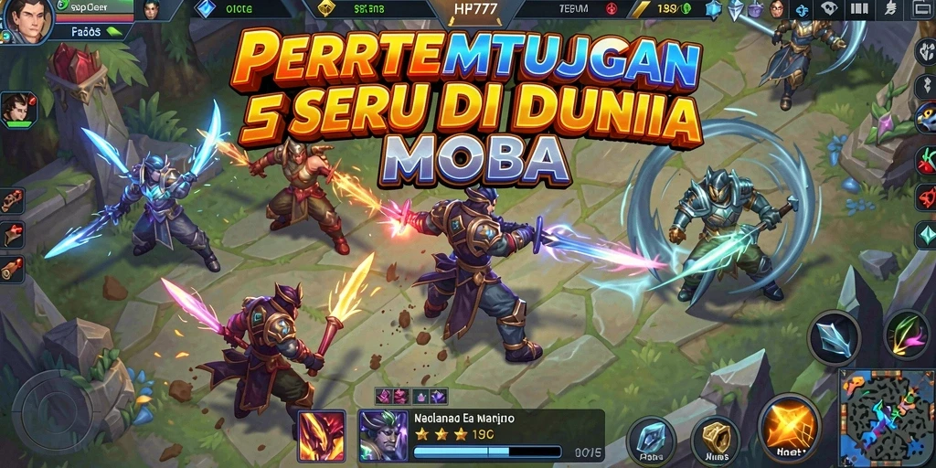 Gameplay seru HP777 di arena MOBA yang mendebarkan.