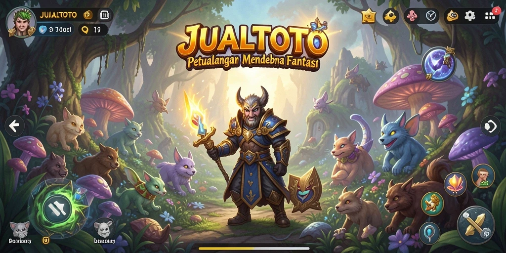 Screenshot menampilkan gameplay seru dari JUALTOTO di dunia petualangan.