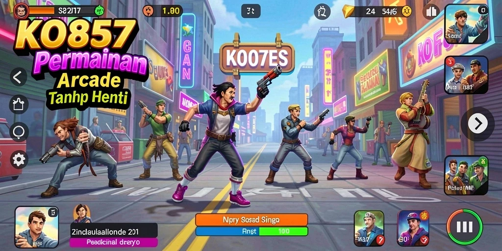 Screenshot gameplay KO857 yang menunjukkan aksi seru dan grafis menarik.