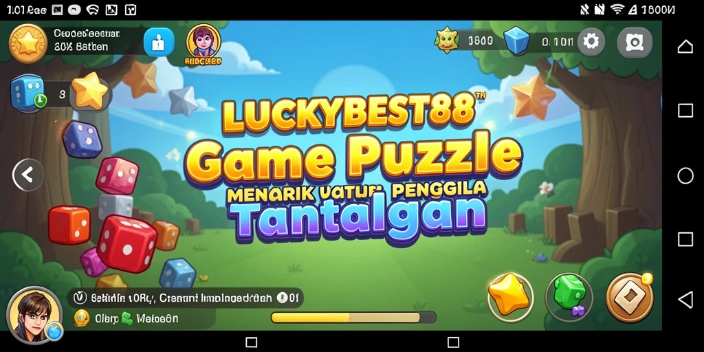 Tampilan gameplay seru LUCKYBEST88 menantang pemain untuk berpikir.