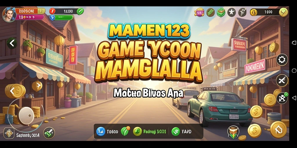 Tampilan screenshot MAMEN123 menampilkan gameplay Tycoon yang menarik dan interaktif.