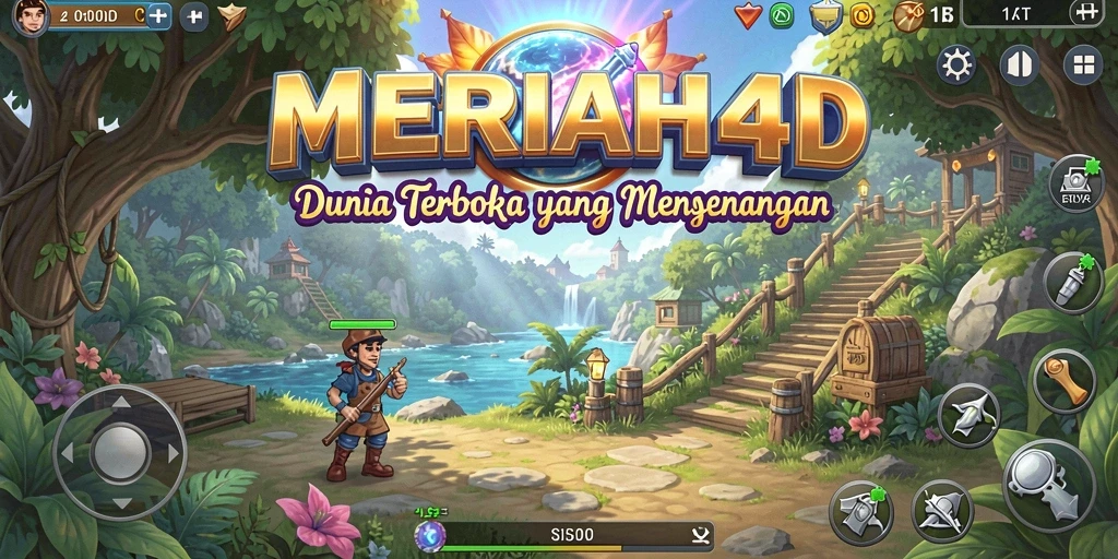 Screenshot gameplay <strong>MERIAH4D</strong> yang menampilkan petualangan di dunia terbuka.