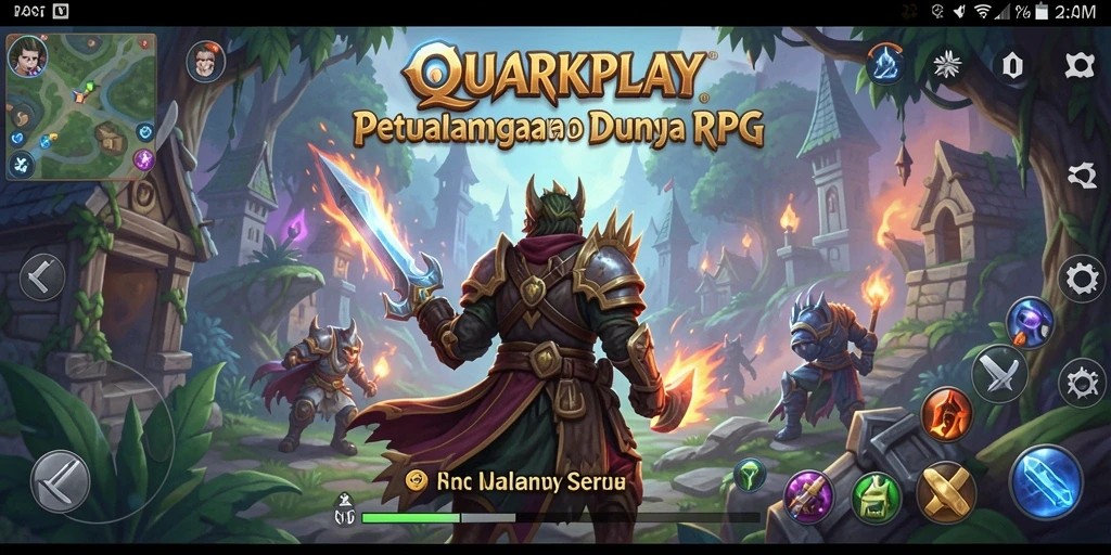 Tampilan menarik dari gameplay RPG QUARKPLAY yang mendebarkan.