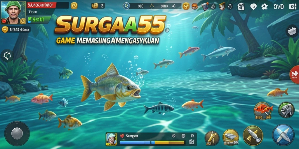 Tangkapan ikan besar dalam gameplay SURGA55 yang seru.