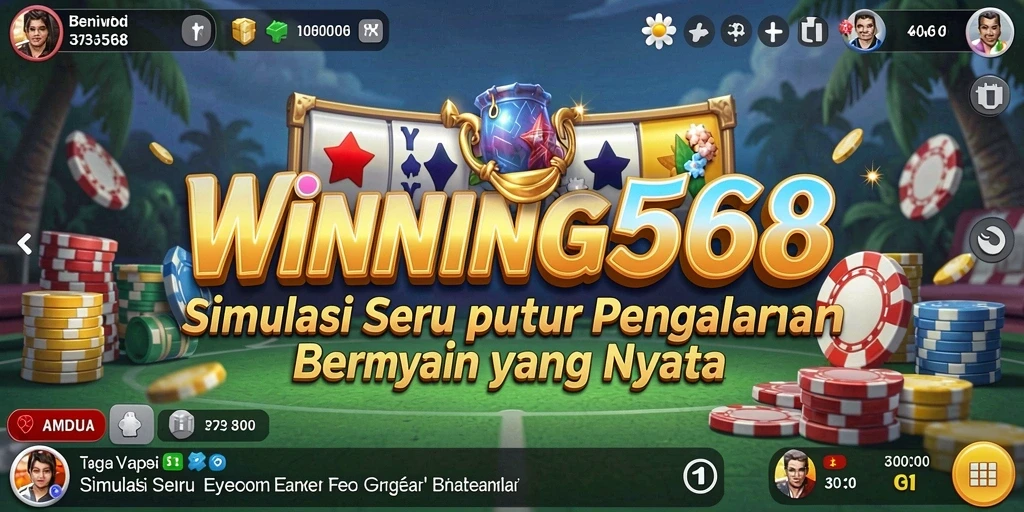 Tampilan gameplay <strong>WINNING568</strong> yang menampilkan pengalaman simulasi mendalam.