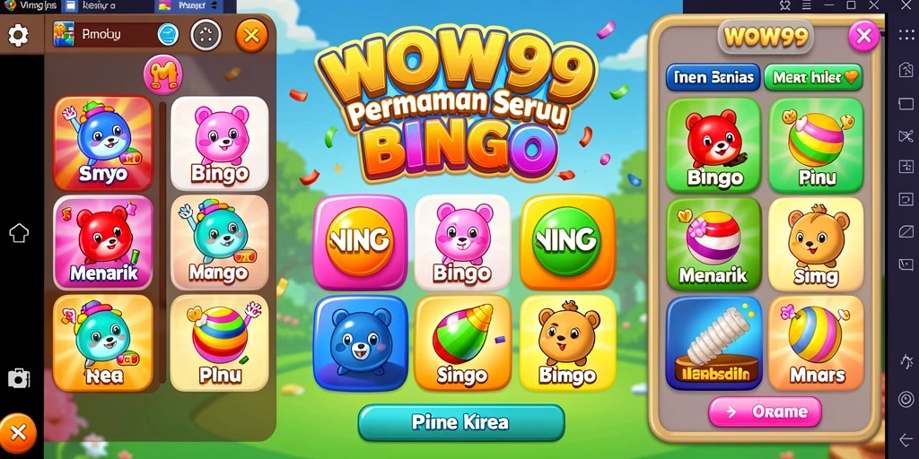 Tangkapan layar WOW99 menampilkan gameplay Bingo yang mengasyikkan.