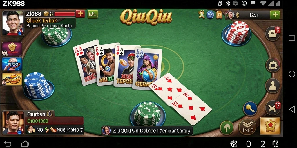 Tampilan gameplay QiuQiu yang seru di ZK988