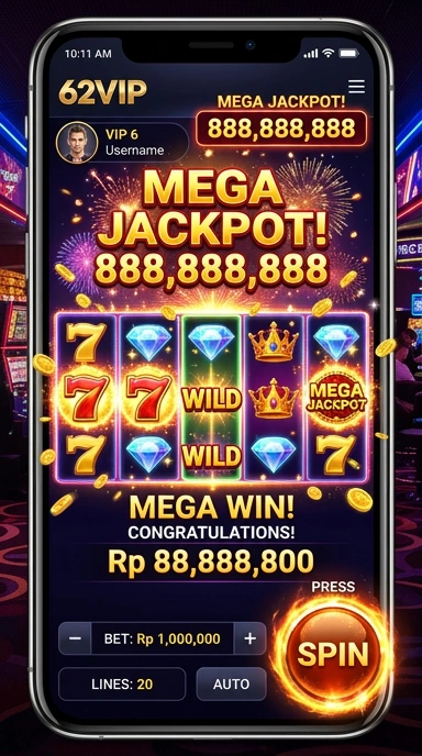 Pengguna menjelajahi aplikasi terbaru di 62vip.